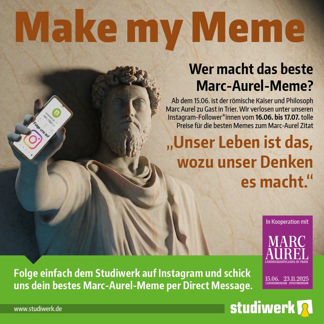 Foto: Meme-Wettbewerb zur Marc-Aurel-Ausstellung