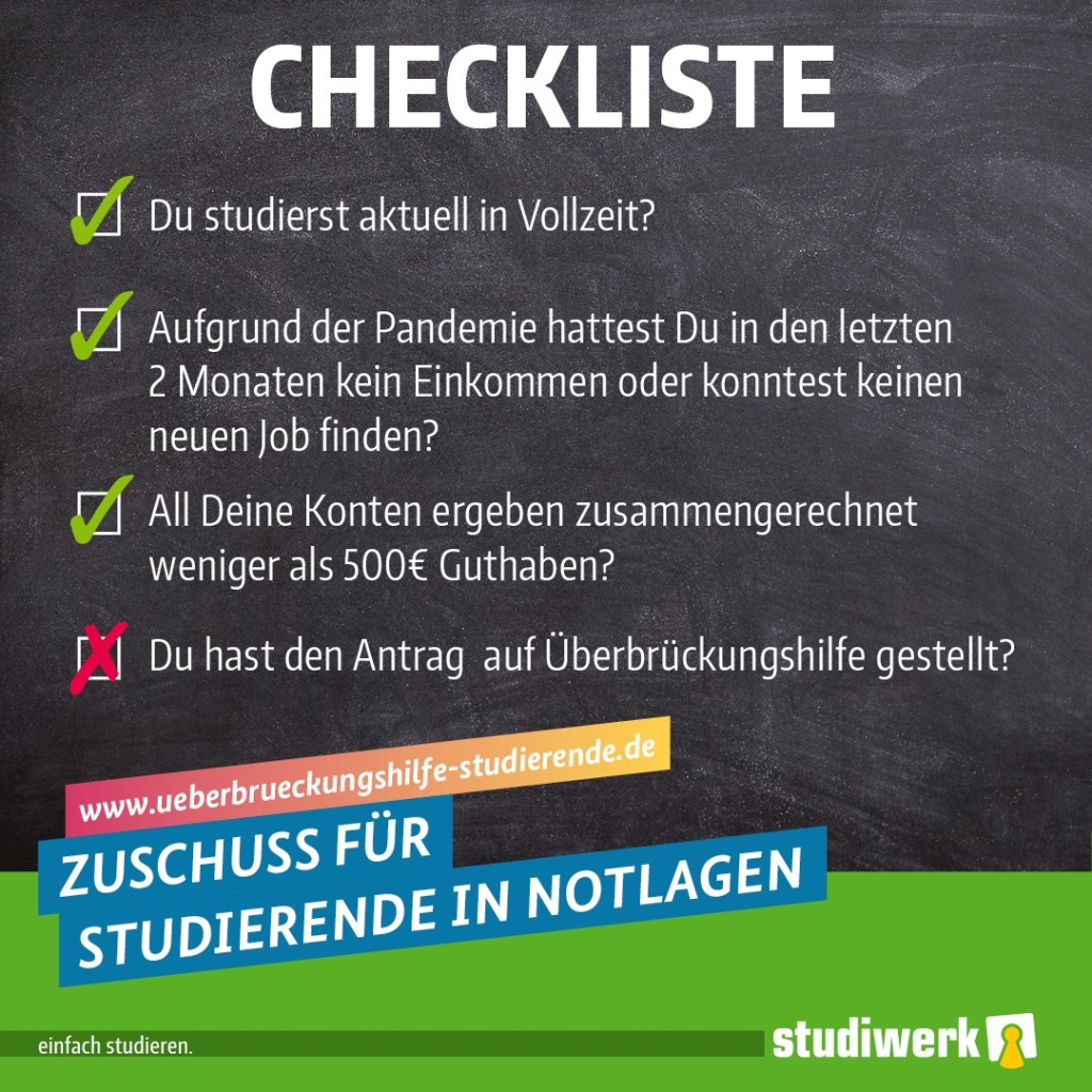 Bild: Update zur Überbrückungshilfe im Sommersemester