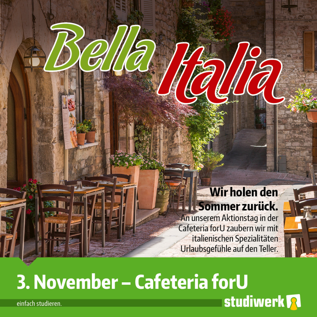 Bild: Bella Italia in der Cafeteria forU