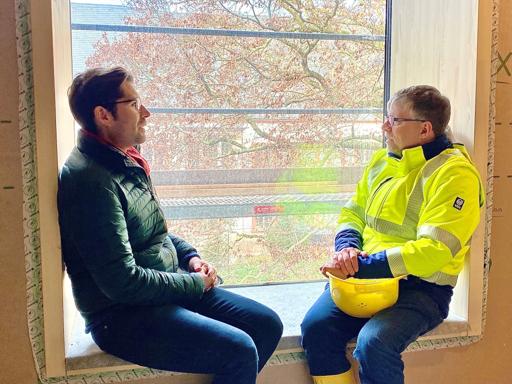 Bild: Baustellenbesuch am Martinskloster